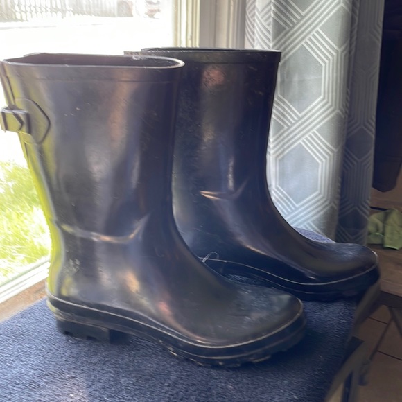 Shoes Basic Black Rain Boots Size 9 Poshmark